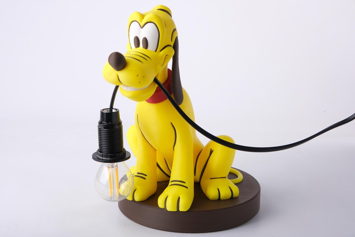 Playful Yellow Dog Table Lamp – Cartoon-Inspired Desk Light