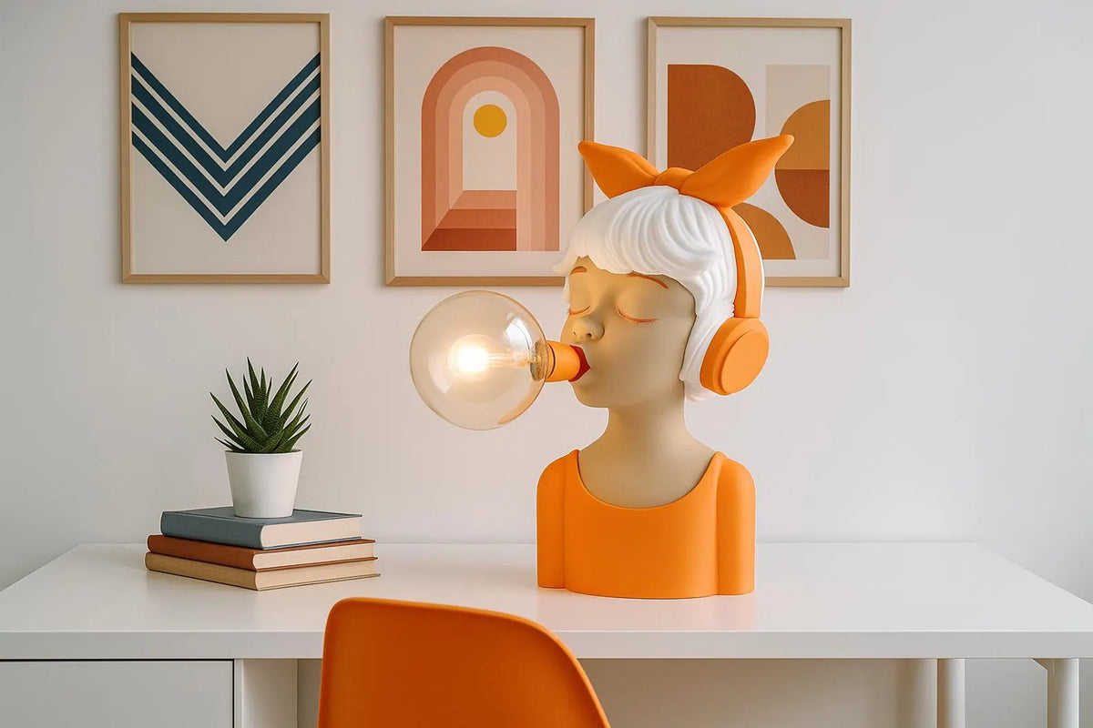 Amore Table Lamp – Sculptural Designer Desk Lamp, 3D Printed Art Lighting