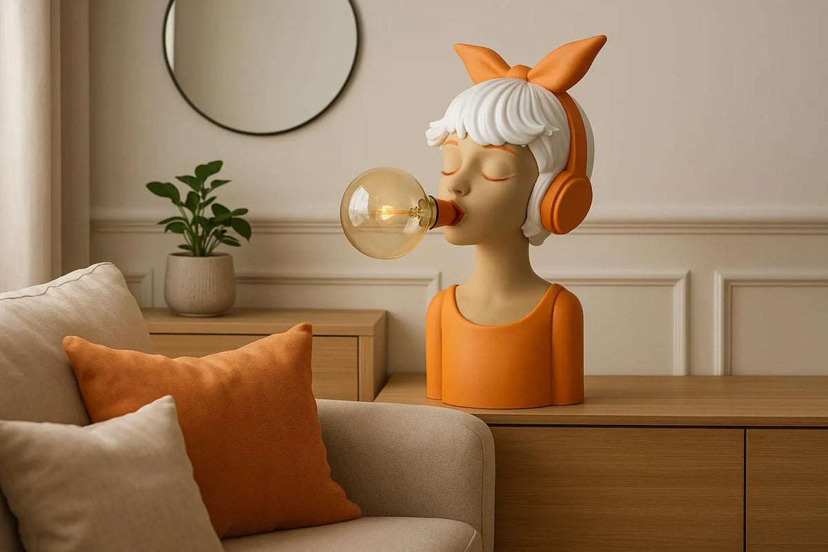 Amore Table Lamp – Sculptural Designer Desk Lamp, 3D Printed Art Lighting
