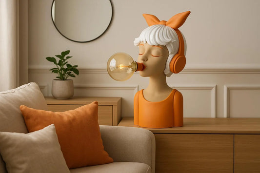 Amore Table Lamp – Sculptural Designer Desk Lamp, 3D Printed Art Lighting