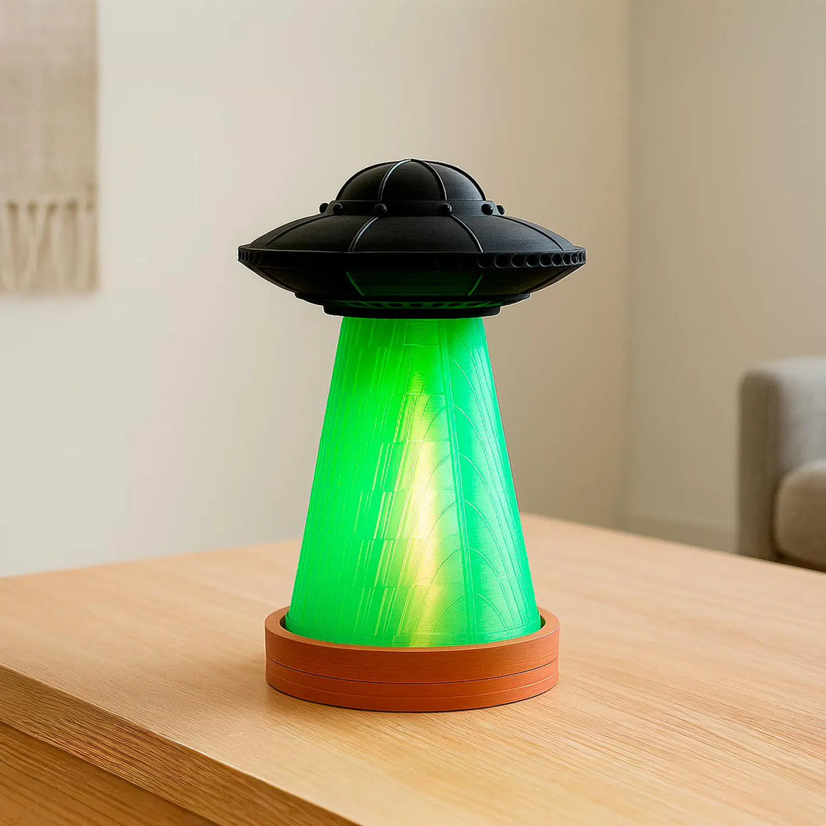 UFO Abduction Beam Table Lamp – Sci-Fi Ambient Light