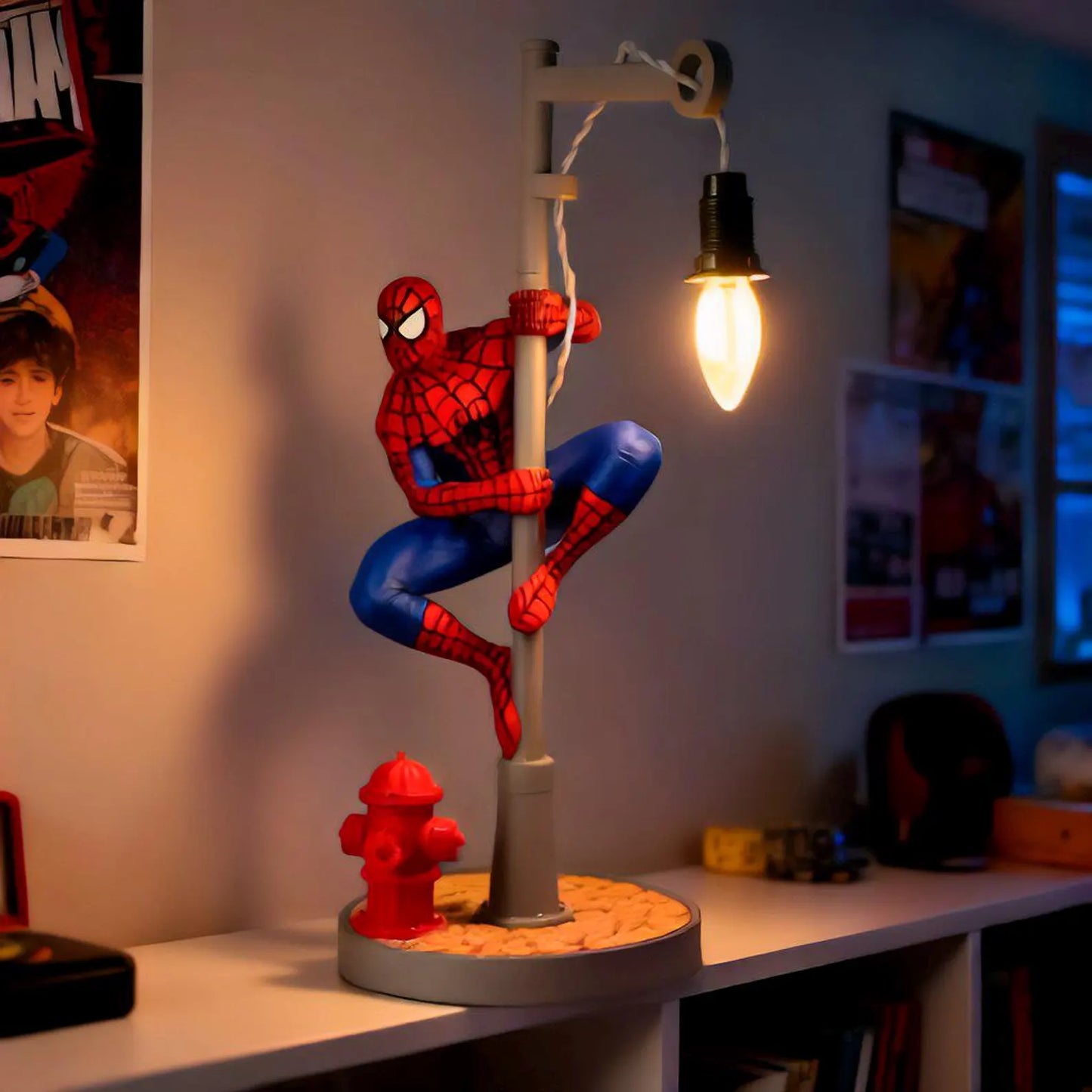 Spider-Man Lamp – Superhero Gamer Room Décor