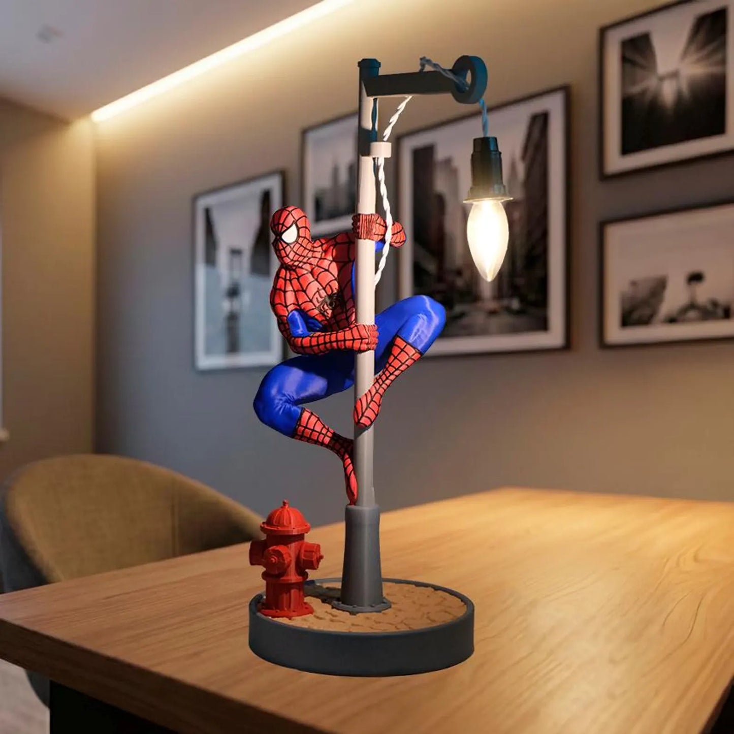 Spider-Man Lamp – Superhero Gamer Room Décor