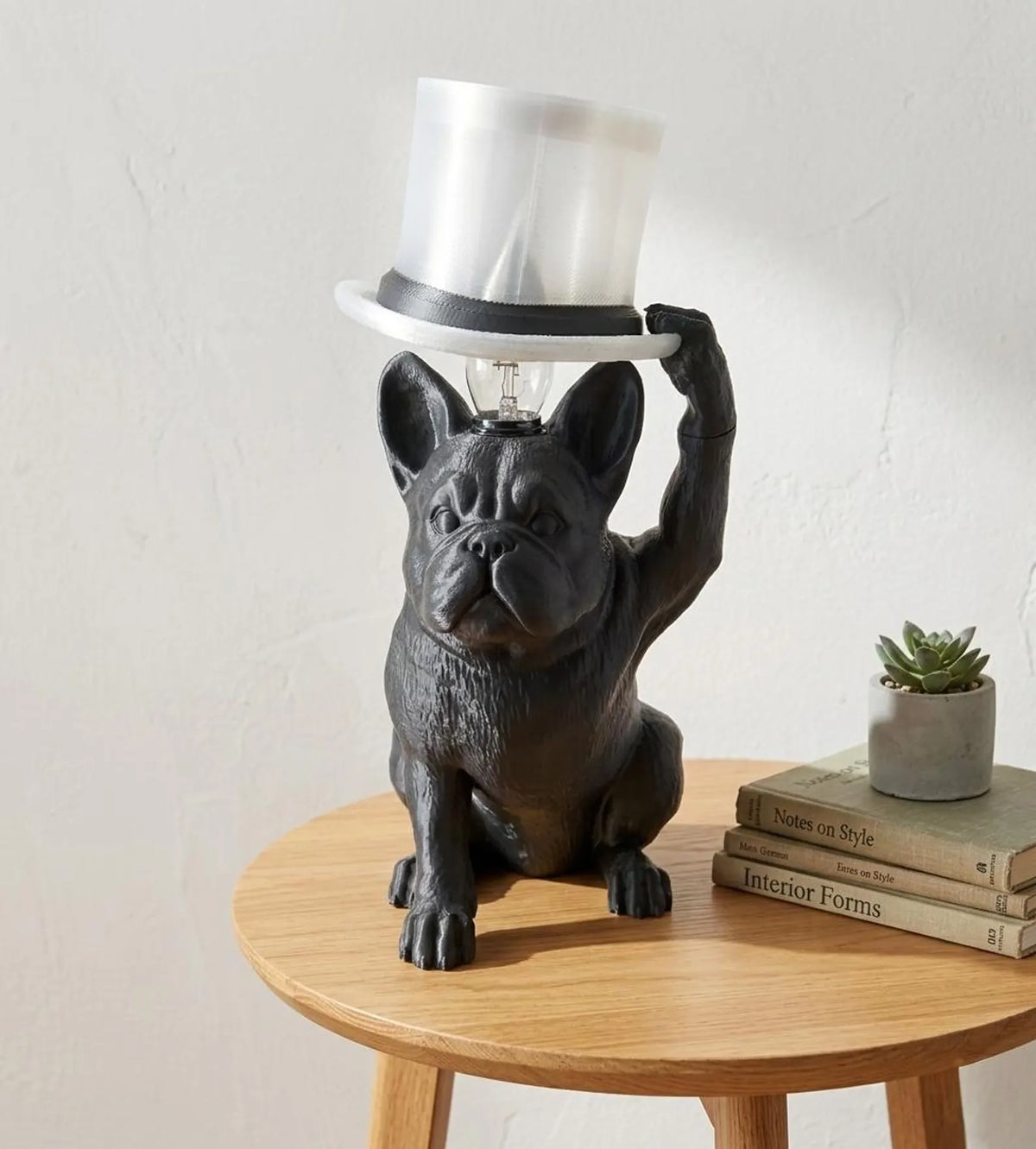 French Bulldog Table Lamp – Dog Lover Décor, Sculptural Accent Light
