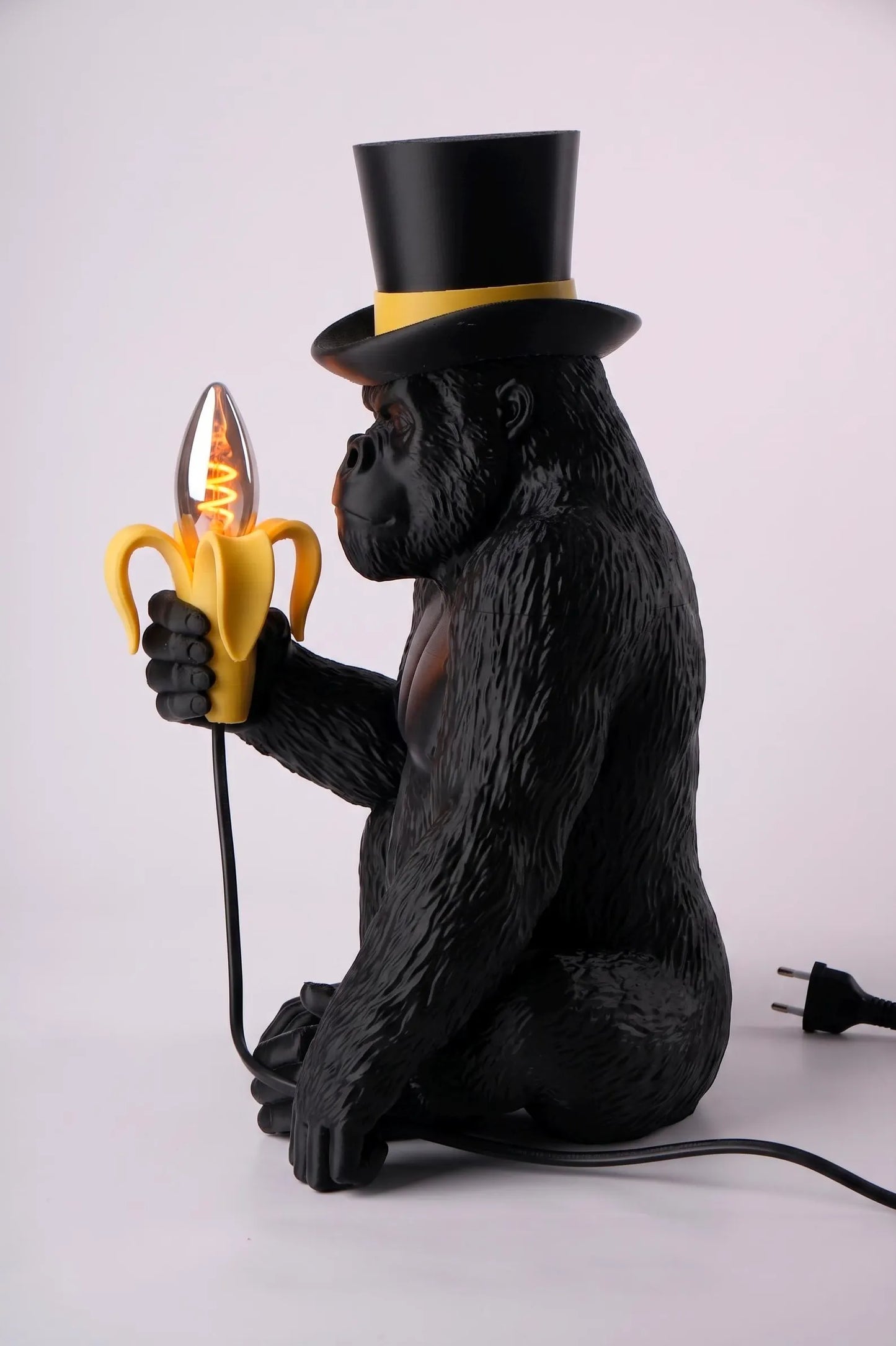 Gorilla Table Lamp – Banana Light Sculptural Desk Lamp