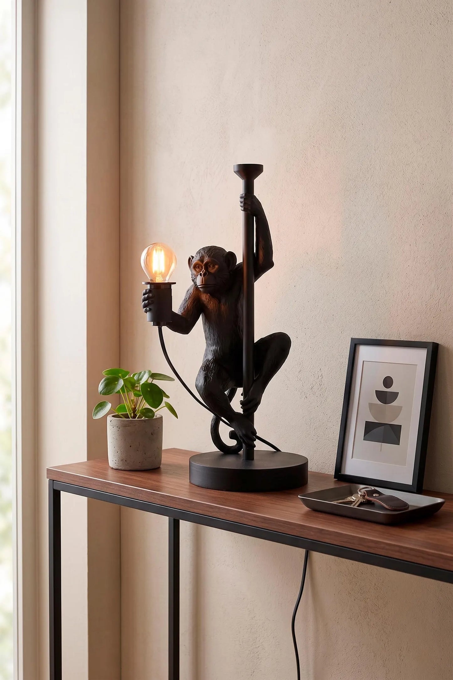 Climbing Monkey Table Lamp – Jungle Animal