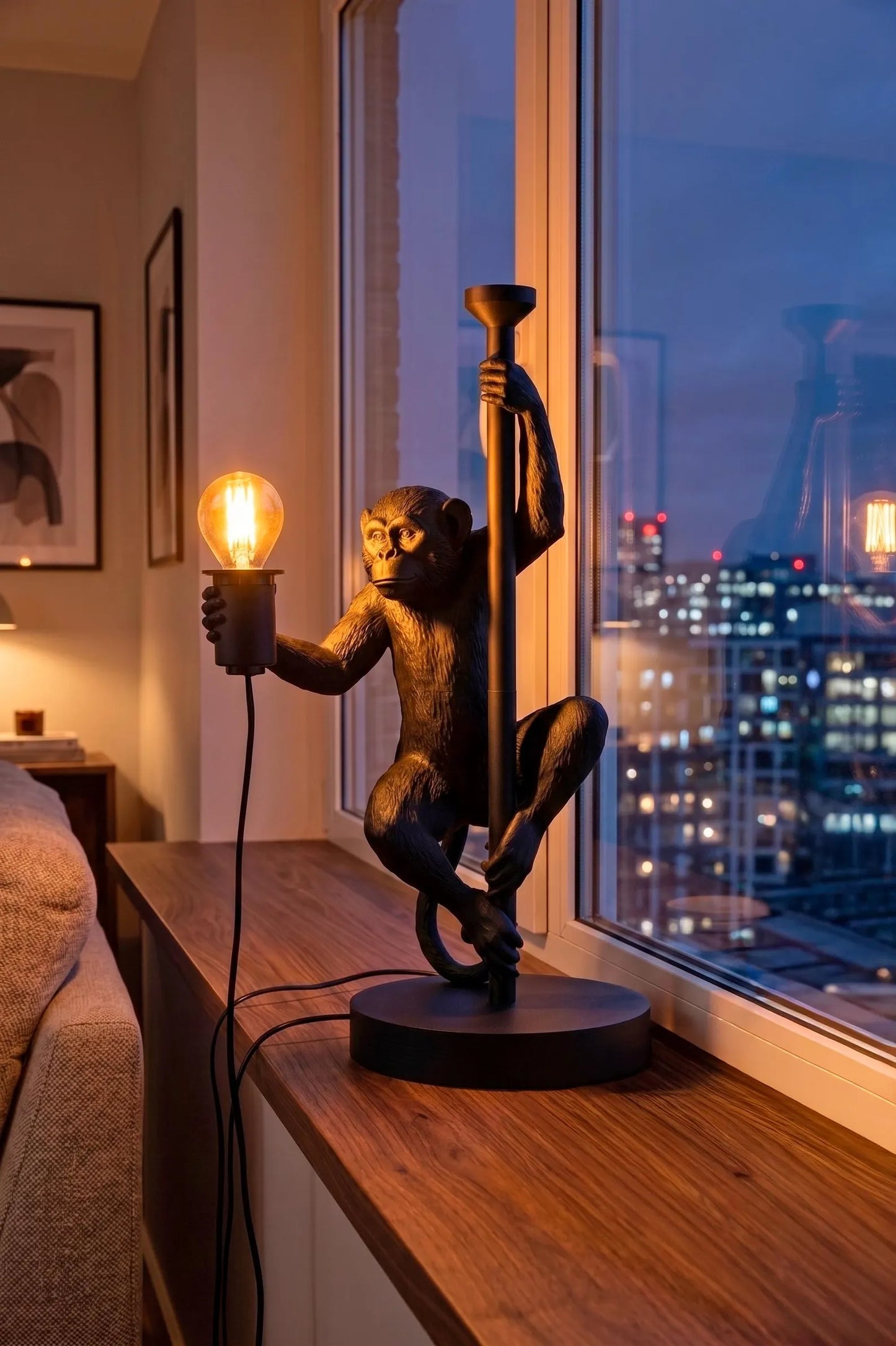 Climbing Monkey Table Lamp – Jungle Animal