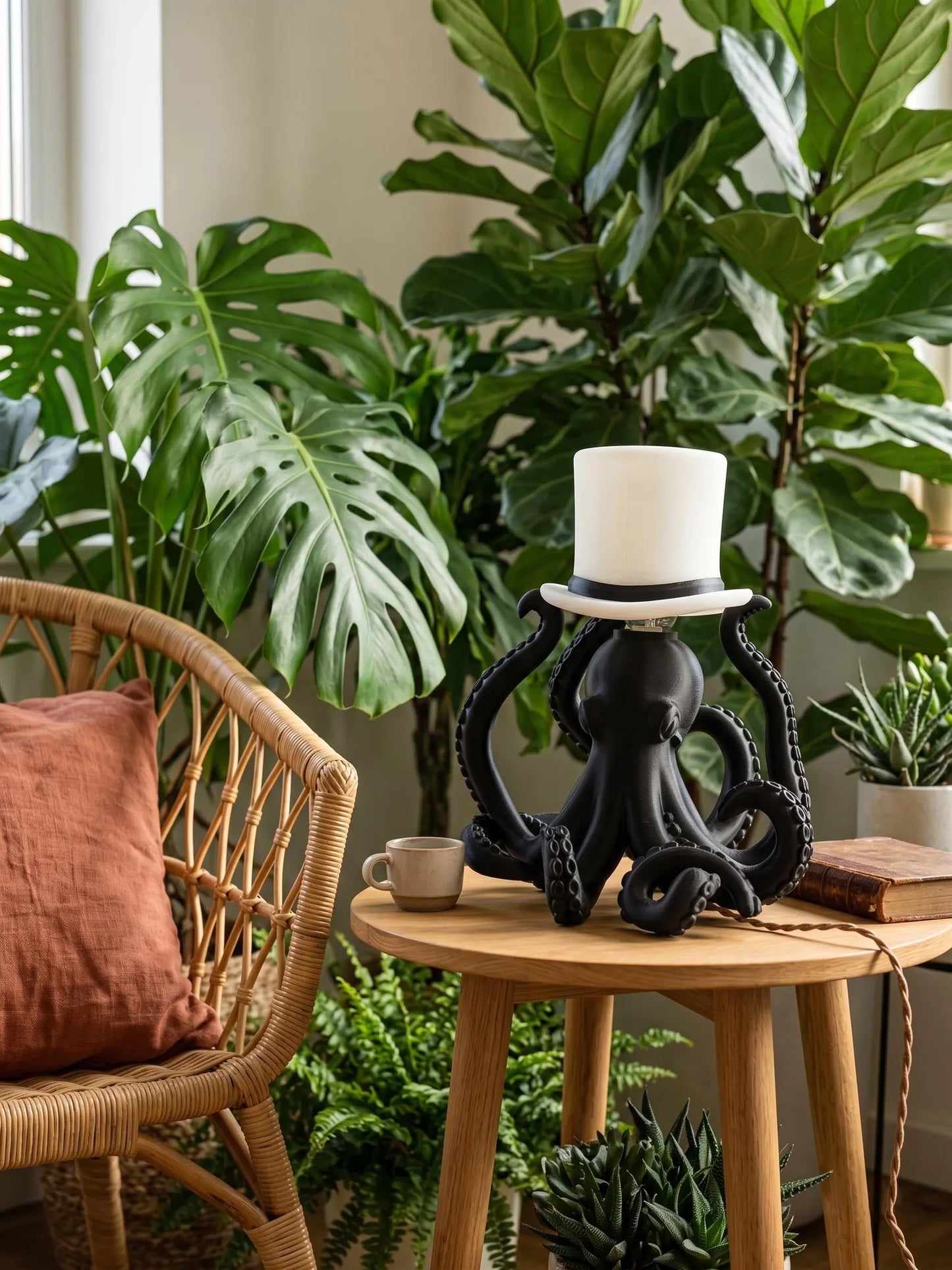 Octopus Table Lamp – Animal Desk Lamp, 3D Printed Sculptural Lighting