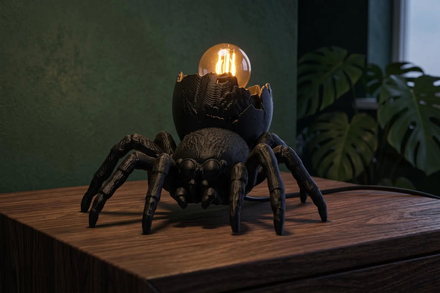 Spider Table Lamp – Gothic Sculptural Desk Light