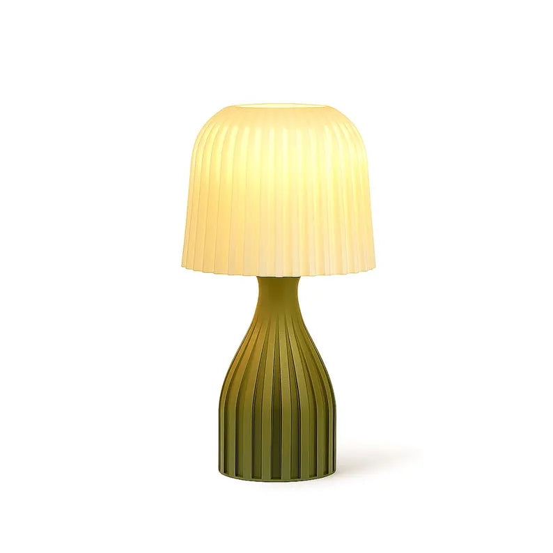 Terra Table Lamp – Modern Pleated Shade Bedside Light
