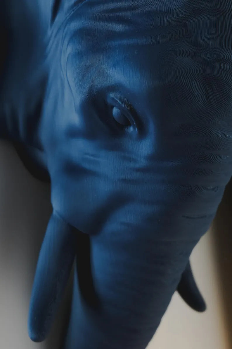 Elephant Head Wall Lamp – Sculptural Animal Sconce with Warm LED Glow