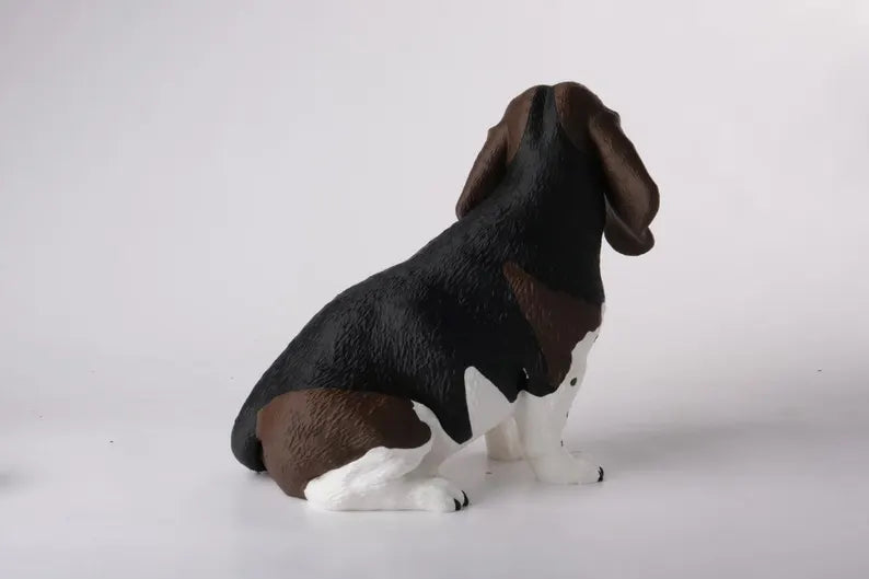 Basset Hound Dog Table Lamp – Cute Animal Desk Light, Handcrafted Sculpture, Unique Dog Lover Gift, Modern Home