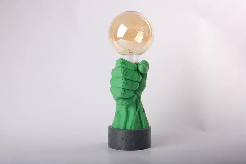 Hulk-Inspired Hand Table Lamp, Night Light, Bedside Lamp, Desk Lamp