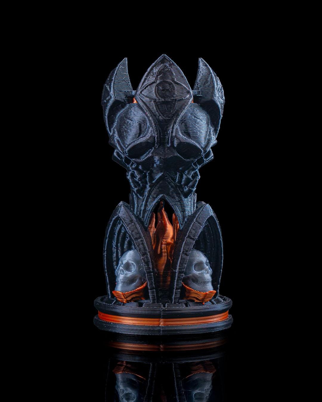 Elegant Chess Set for Display or Play,Personalized Chess Set,Unique 3D Printed Chess Set,Perfect for Home Decor or Gif, Demonic , Demon