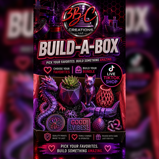3BC Creations Live Build A Box $100 con un valor de $115 Ofertas Experiencia de construcción moderna en tiempo real para aficionados y entusiastas creativos Guía interactiva paso a paso - Adornos decorativos